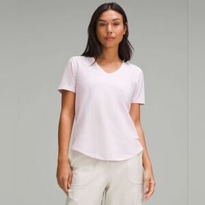 Lululemon Love V-Neck T-Shirt Meadowsweet Pink Size 0
